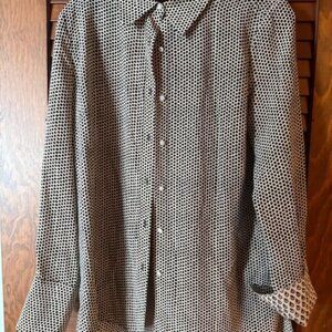 Silk Blouse with contrasting cuffs